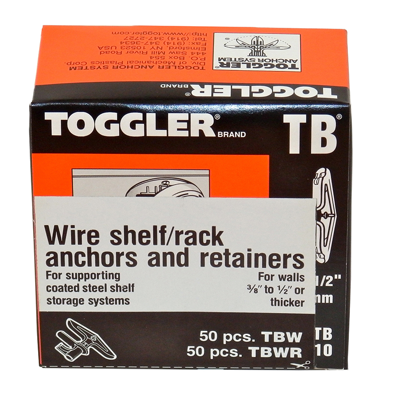 50 Wire Shelving Anchors TOGGLER NEW ZEALAND
